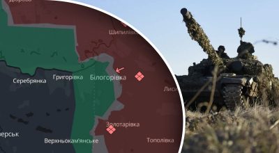 ВСУ на танке, Белогоровка на карте ВСУ на танке, Белогоровка на карте