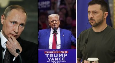 Зеленский, Путин, Трамп