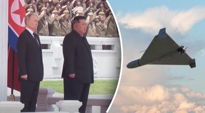 Владимир Путин, Ким Чен Ын, дроны Шахед Владимир Путин, Ким Чен Ын, дроны Шахед