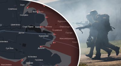 ВСУ, карта Курахово ВСУ, карта Курахово