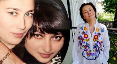 Олена Мозгова з матір'ю Олена Мозгова з матір'ю