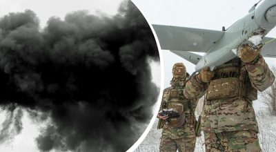 дрон ВСУ, взрыв