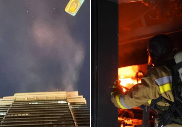 Київ - під атакою дронів: чути вибухи, горить багатоповерхівка та бізнес-центр