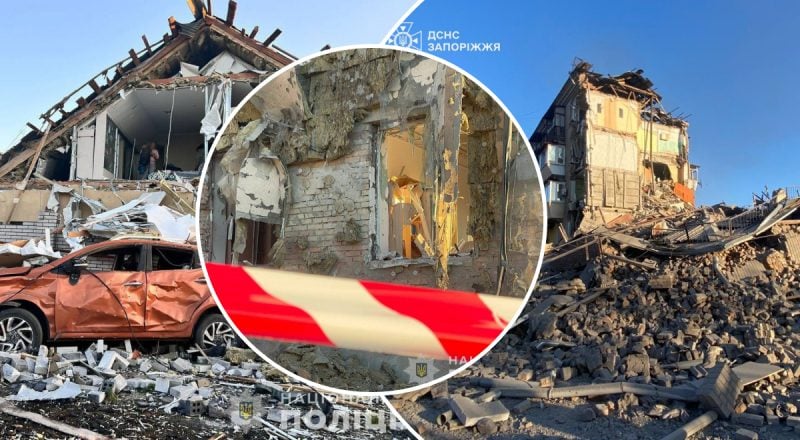"Я откопал ребенка первым": массированный обстрел Запорожья - уничтожены дома и онкобольница