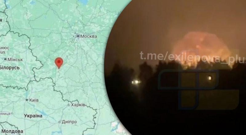 Огненное зарево и мощные взрывы: ночью был атакован арсенал ГРАУ на Брянщине
