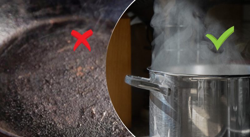 Просто и эффективно: как очистить пригоревшие кастрюли - интересный лайфхак