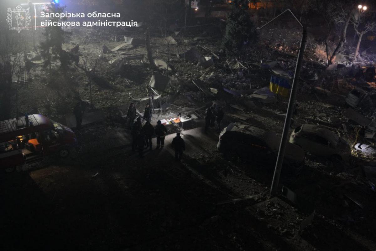 Наслідки удару РФ по Запоріжжю 10 грудня