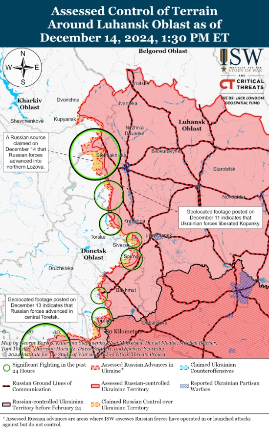 Карта боїв в Україні
