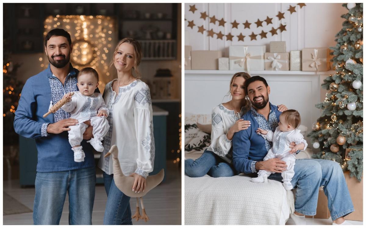 Віталій Козловський із дружиною та сином