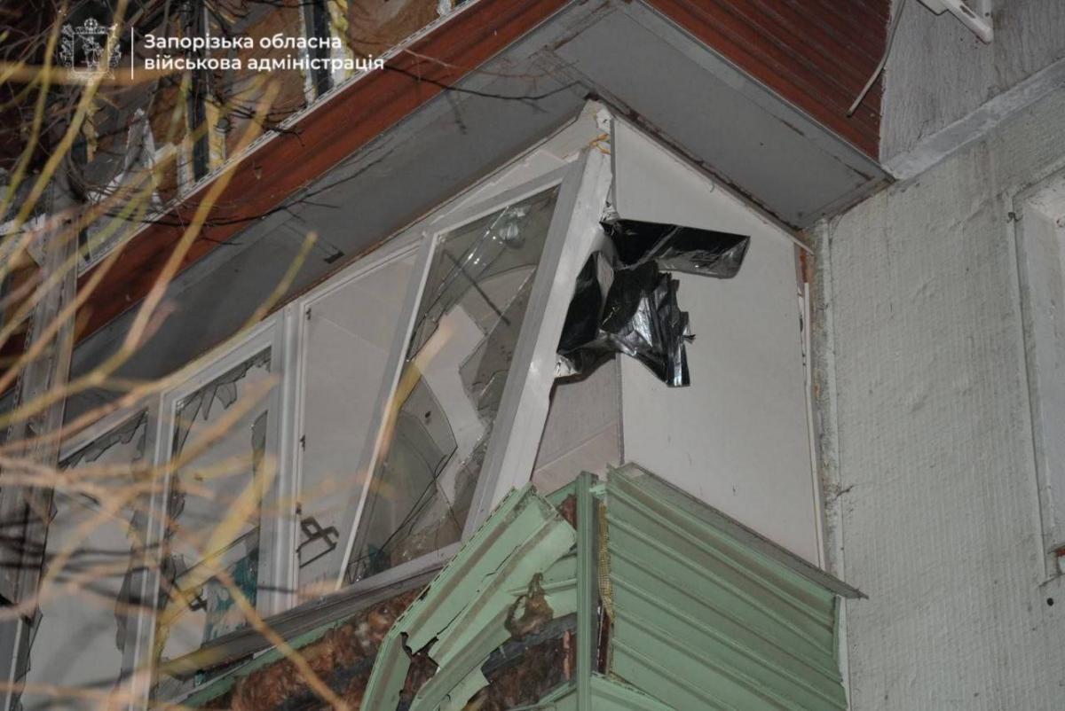 Атака дронів по Запоріжжю 20 грудня