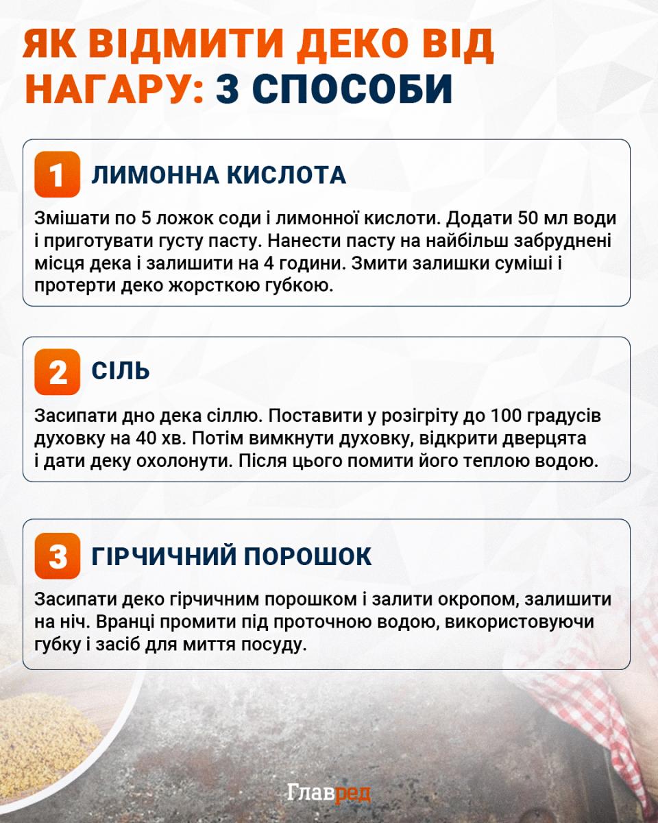 Як відмити деко від нагару Як відмити деко від нагару