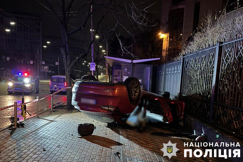 Фото з місця ДТП у Києві