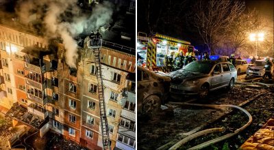 У Тернополі дрон влучив у п'ятиповерхівку: є загиблий та тяжкопоранені У Тернополі дрон влучив у п'ятиповерхівку: є загиблий та тяжкопоранені