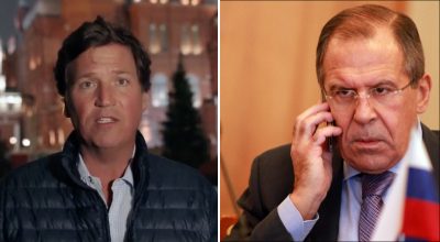 Такер Карлсон, Сергей Лавров Такер Карлсон, Сергей Лавров