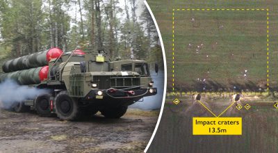 С-400, воронки от удара С-400, воронки от удара