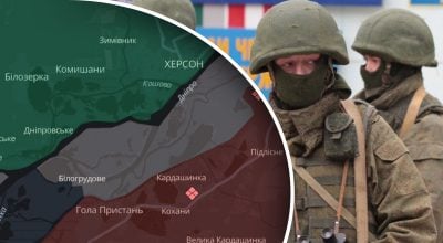 карта Херсонщины,армия РФ карта Херсонщины,армия РФ