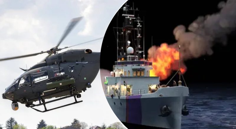 Відкрив вогонь в морі: корабель РФ обстріляв німецький військовий гелікоптер