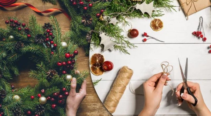 Крапля креативу і море краси: як створити різдвяний вінок зі звичайної вішалки