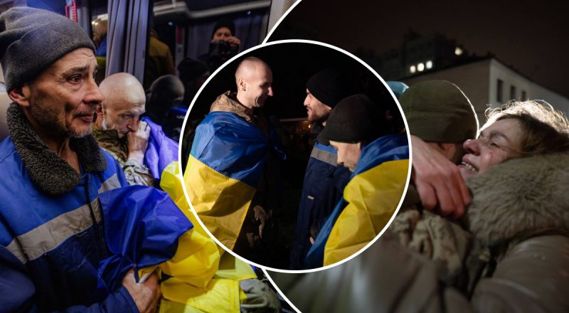 Обіймаються і плачуть: військові вперше побачили і почули рідних після полону