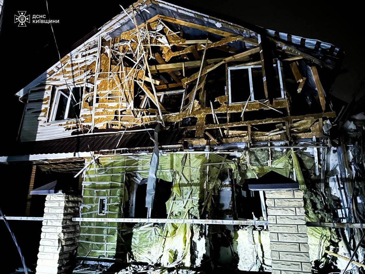 Наслідки дронової атаки РФ на Київщину 3 січня 2025