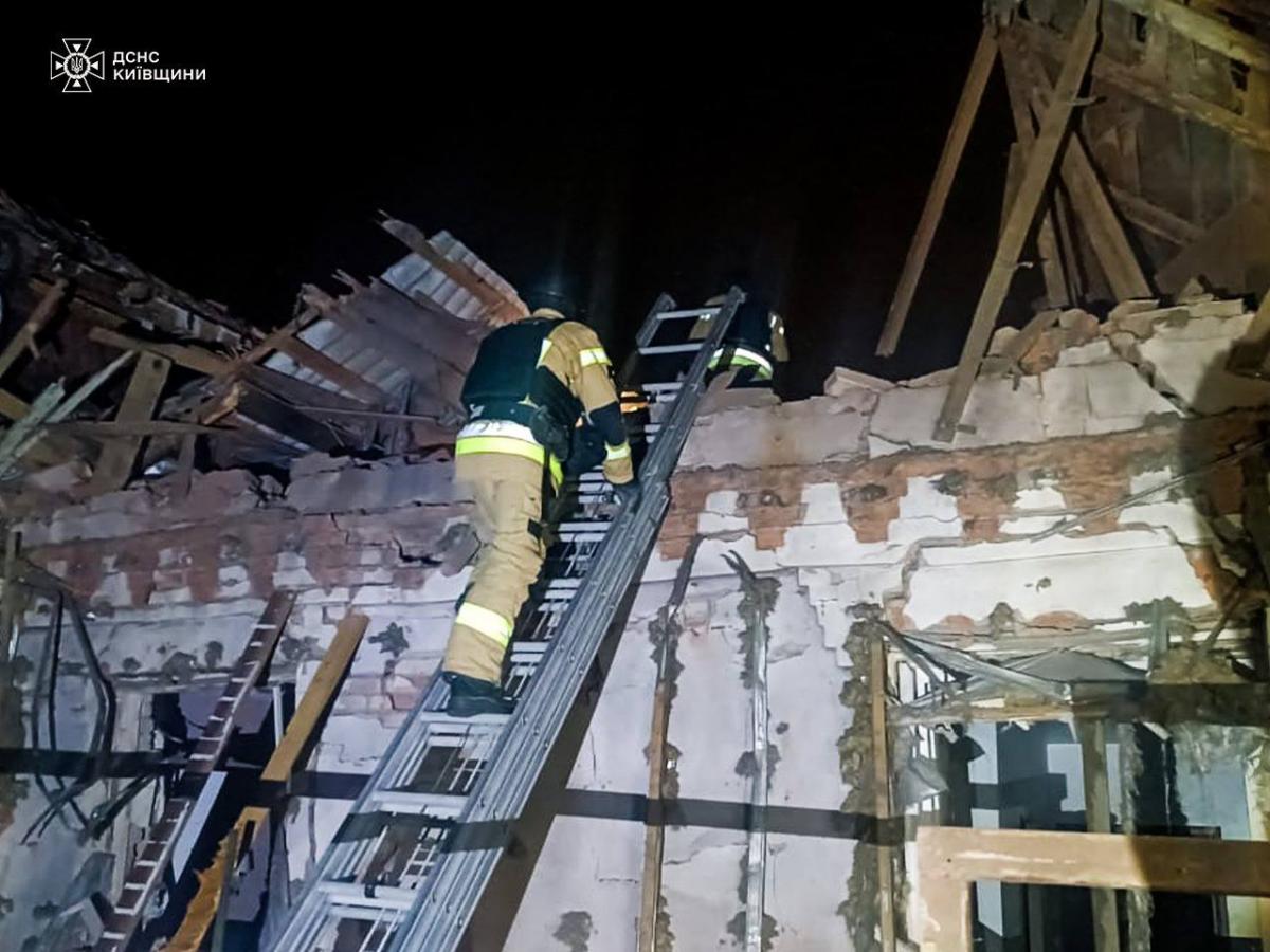 Наслідки дронової атаки РФ на Київщину 3 січня 2025