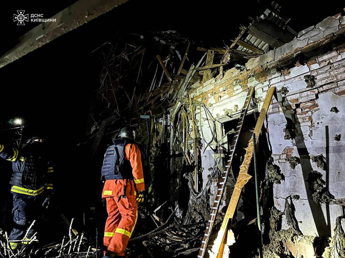 Наслідки дронової атаки РФ на Київщину 3 січня 2025