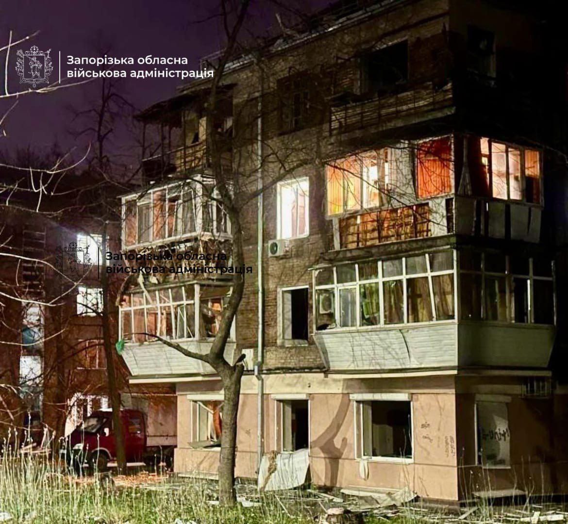 Наслідки удару РФ по Запоріжжю 18 січня