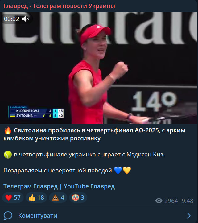 Скрин из тг