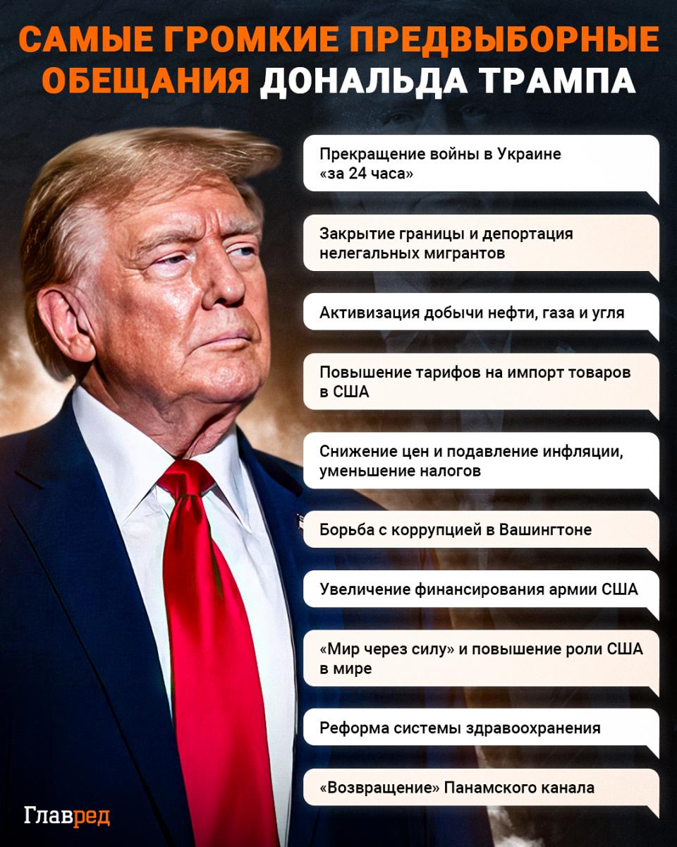 Обещания Трампа, Трамп инфографика