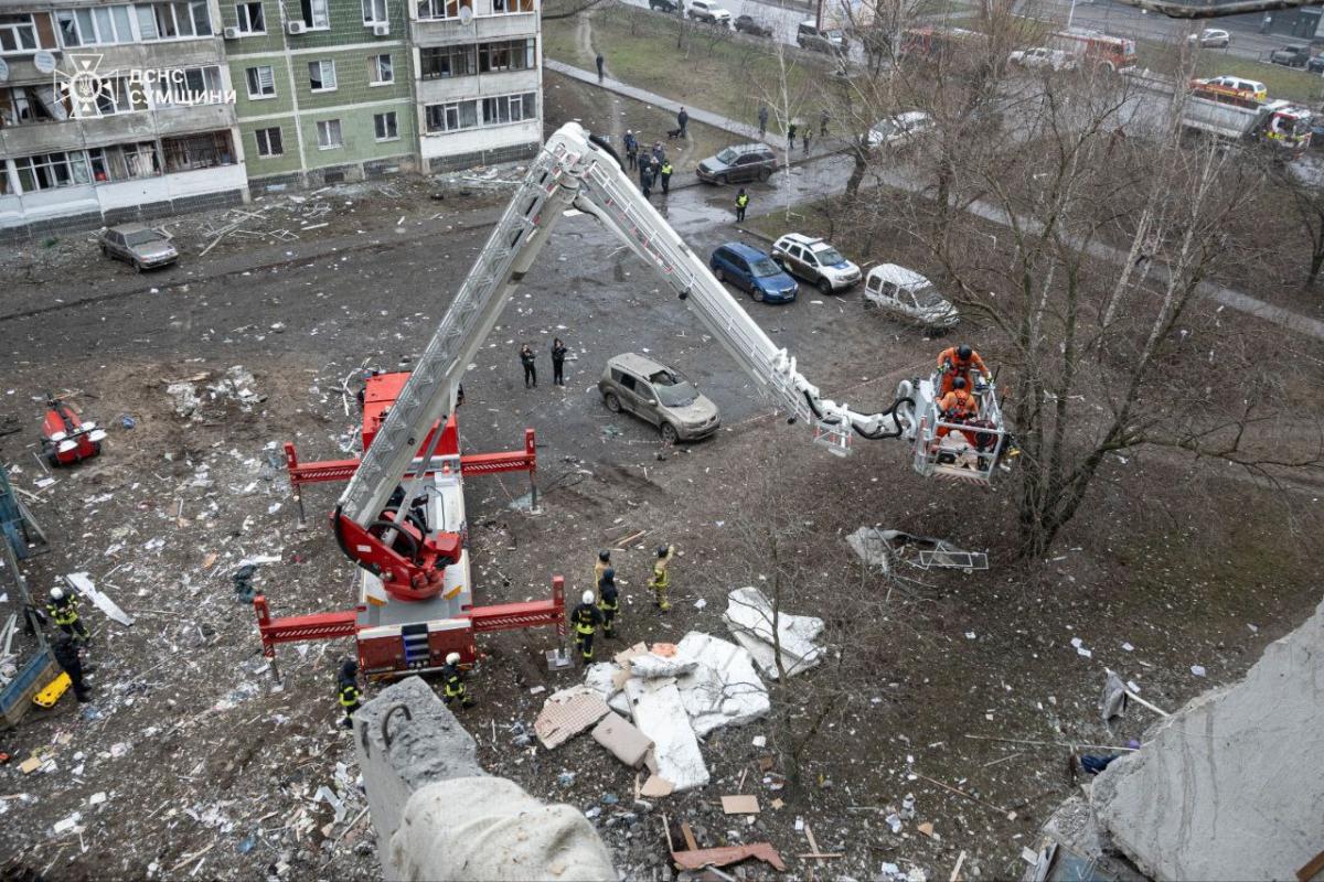 Наслідки атаки дронів на Суми у ніч на 30 січня Наслідки атаки дронів на Суми у ніч на 30 січня