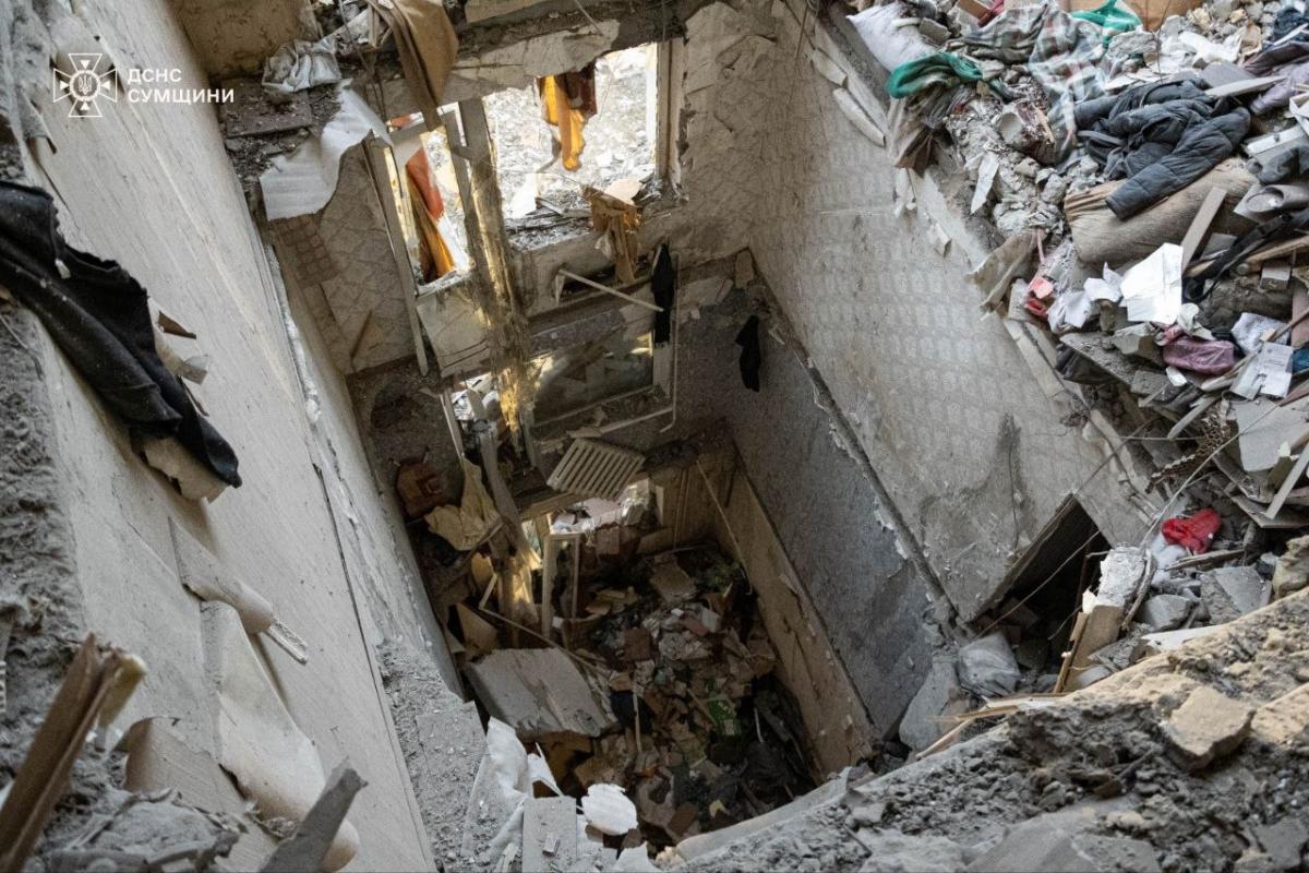 Наслідки атаки дронів на Суми у ніч на 30 січня Наслідки атаки дронів на Суми у ніч на 30 січня