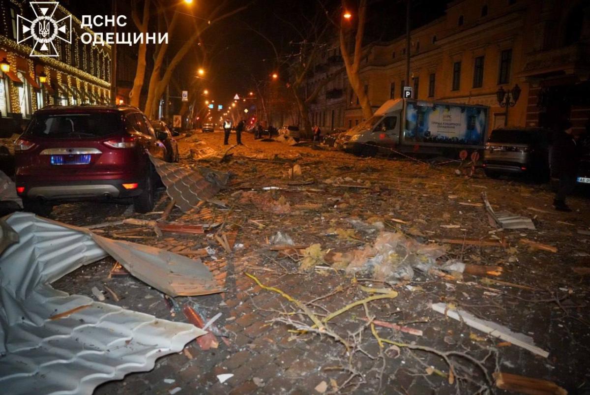 Наслідки удару РФ по центру Одеси
