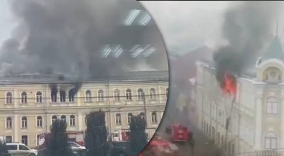 Масштабный пожар: в российской Туле горит военный госпиталь - детали