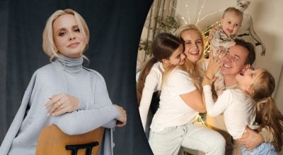 Лілія Ребрик із сім'єю
