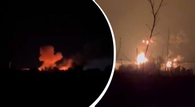 'Кучно работают дроны по России': в Воронежской области вспыхнула нефтебаза