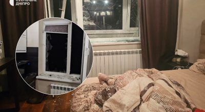 В Днепре повреждена квартира из-за атаки дронов 