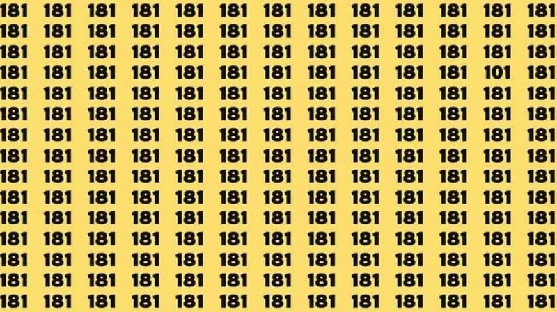 Ребус для тех, у кого великолепное зрение: надо за 3 секунды найти число 101