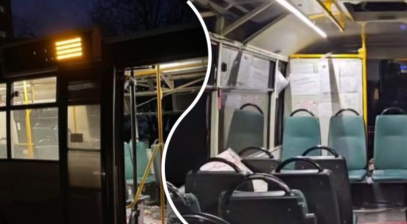 Оккупанты попали дроном по автобусу в Херсоне: есть погибший и раненые