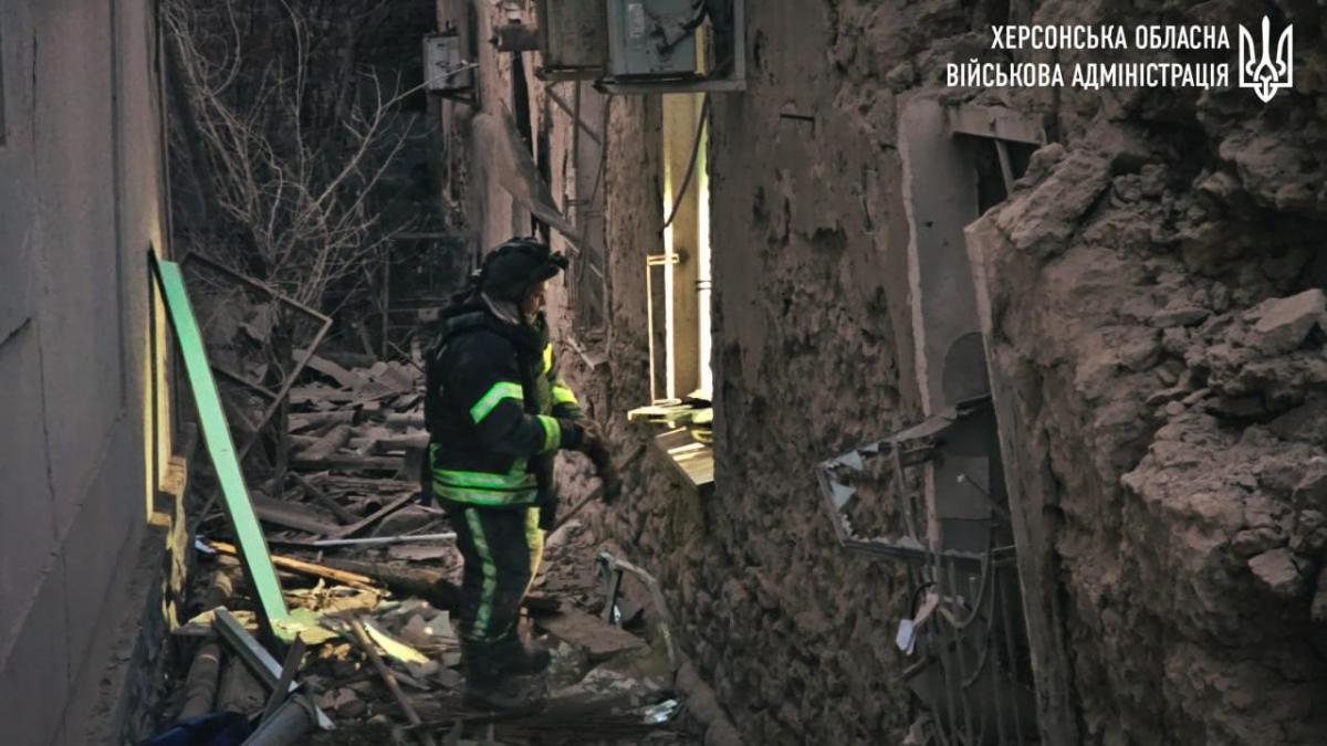 Удар по Херсону 2 лютого Удар по Херсону 2 лютого