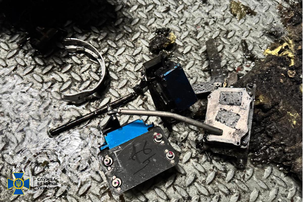 Обломки дрона на ЧАЭС