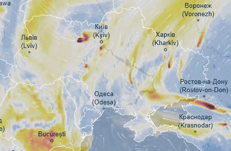 Загрязнения воздуха 2 марта 2025