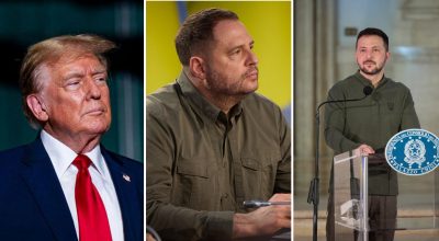 Трамп, Ермак, Зеленский  Трамп, Ермак, Зеленский