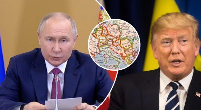 Путин, Трамп, карта Путин, Трамп, карта