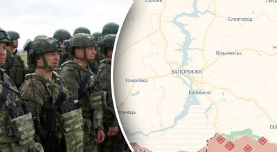 карта Запорожье, армия РФ карта Запорожье, армия РФ