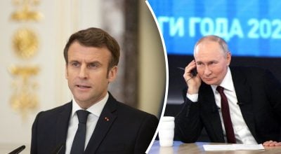 Макрон, Путін Макрон, Путін