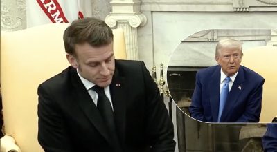Дональд Трамп и Эммануэль Макрон