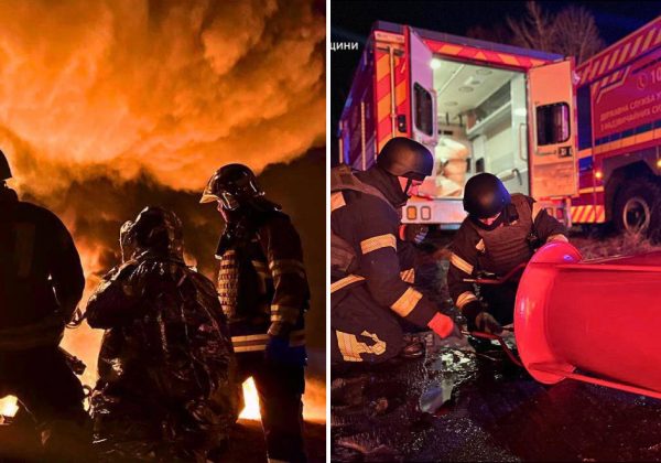 На Київщині спалахнула масштабна пожежа після атаки дронів: що горіло