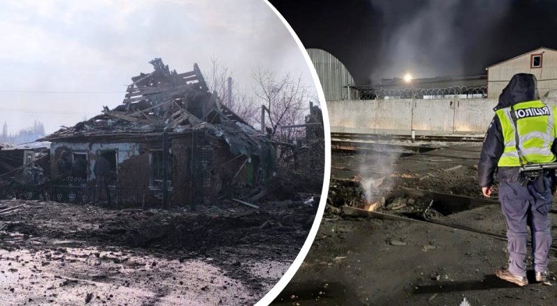 Загинув працівник Укрзалізниці, є руйнування: РФ запустила по Україні 162 дрони