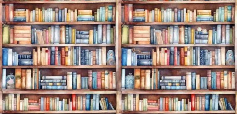 Загадка для суперумных: найдите спрятанный ключ на книжной полке за 7 секунд