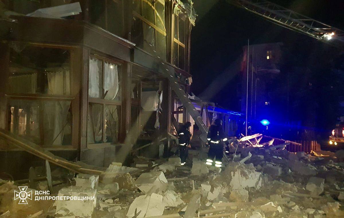 Ракетный удар по Кривому Рогу 